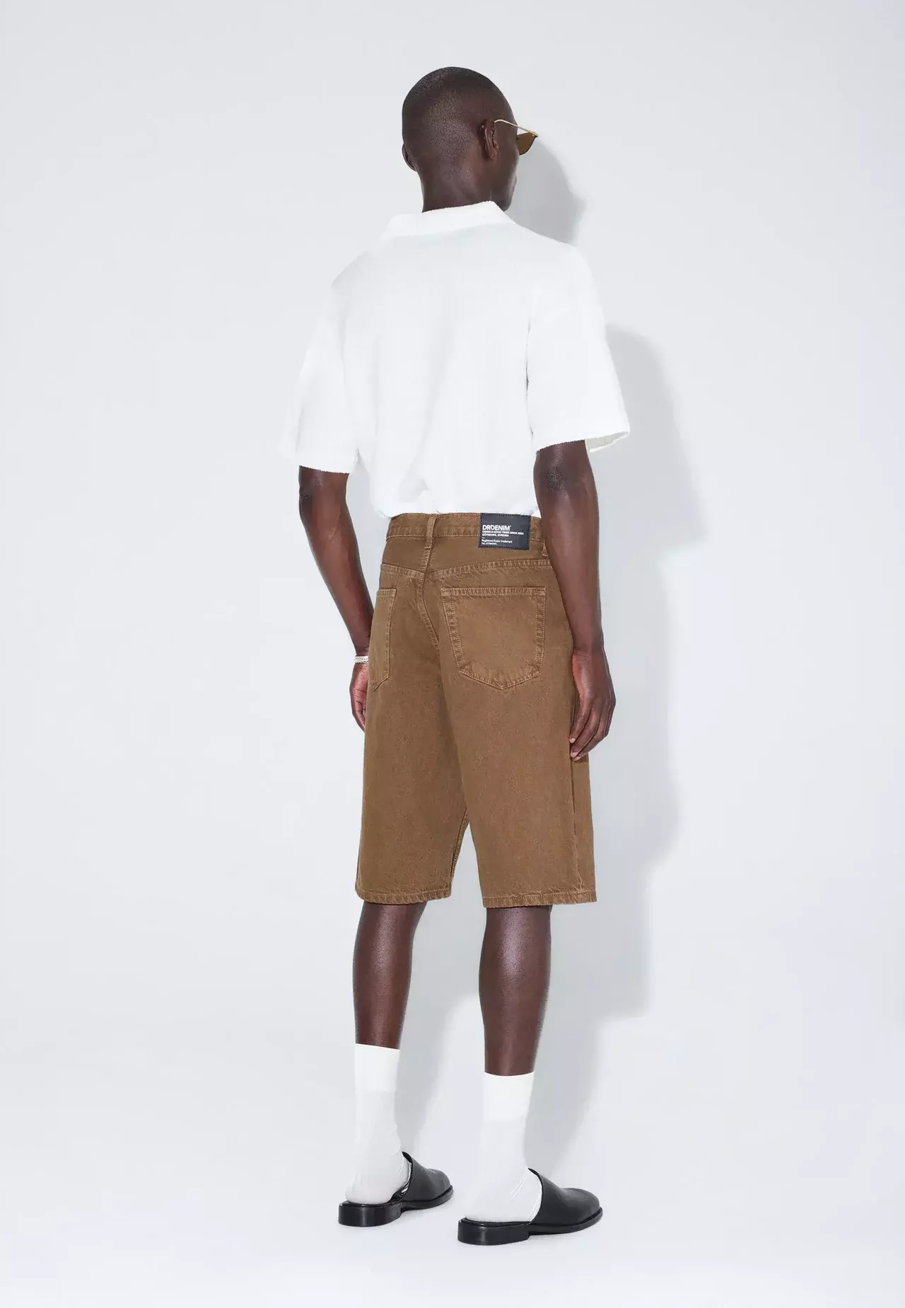 Dr.Denim Omar Shorts Washed Teak Herren Denim braun